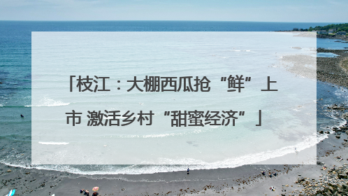 枝江：大棚西瓜抢“鲜”上市 激活乡村“甜蜜经济”