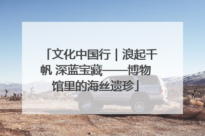 文化中国行｜浪起千帆 深蓝宝藏——博物馆里的海丝遗珍