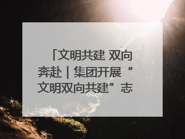 文明共建 双向奔赴｜集团开展“文明双向共建”志愿服务活动