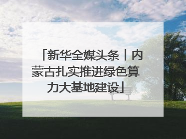 新华全媒头条丨内蒙古扎实推进绿色算力大基地建设
