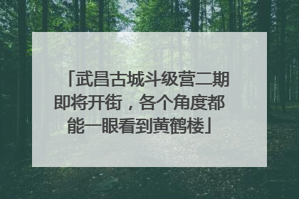 武昌古城斗级营二期即将开街，各个角度都能一眼看到黄鹤楼