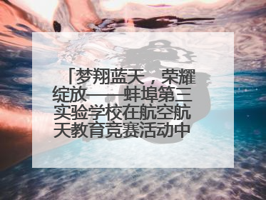 梦翔蓝天，荣耀绽放——蚌埠第三实验学校在航空航天教育竞赛活动中大放异彩