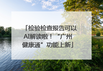 检验检查报告可以AI解读啦！“广州健康通”功能上新