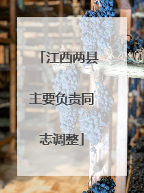 江西两县主要负责同志调整