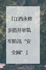 江西永修多措并举筑牢防汛“安全网”