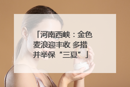 河南西峡：金色麦浪迎丰收 多措并举保“三夏”