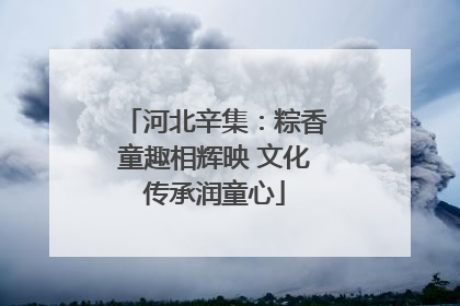 河北辛集：粽香童趣相辉映 文化传承润童心