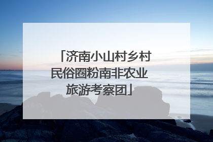 济南小山村乡村民俗圈粉南非农业旅游考察团