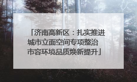 济南高新区：扎实推进城市立面空间专项整治 市容环境品质焕新提升