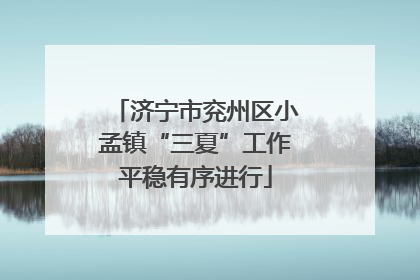 济宁市兖州区小孟镇“三夏”工作平稳有序进行