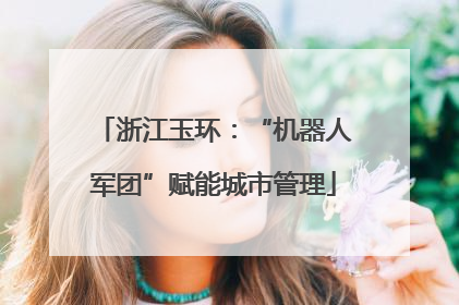 浙江玉环：“机器人军团”赋能城市管理