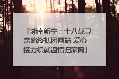 湖南新宁：十八载寻亲路终抵团圆站 爱心接力织就温情归家网