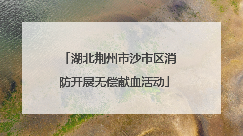 湖北荆州市沙市区消防开展无偿献血活动