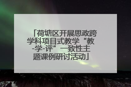 荷塘区开展思政跨学科项目式教学“教-学-评”一致性主题课例研讨活动