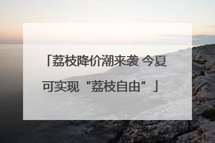 荔枝降价潮来袭 今夏可实现“荔枝自由”