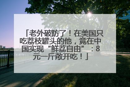 老外破防了！在美国只吃荔枝罐头的他，竟在中国实现“鲜荔自由”：8元一斤敞开吃！