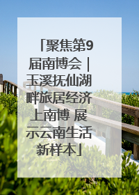 聚焦第9届南博会｜玉溪抚仙湖畔旅居经济上南博 展示云南生活新样本
