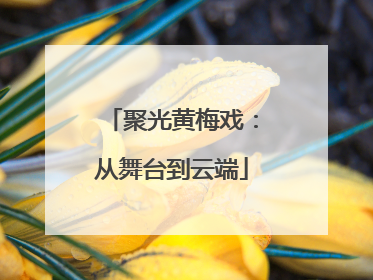 聚光黄梅戏：从舞台到云端