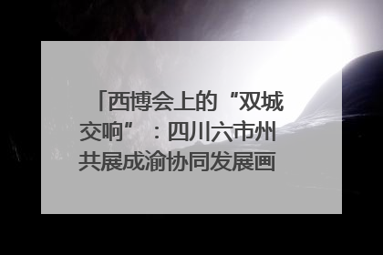 西博会上的“双城交响”：四川六市州共展成渝协同发展画卷｜西博视界