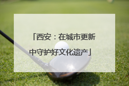 西安：在城市更新中守护好文化遗产