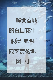 解锁春城的夏日花事浪漫 昆明夏季赏花地图→