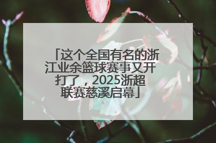 这个全国有名的浙江业余篮球赛事又开打了，2025浙超联赛慈溪启幕