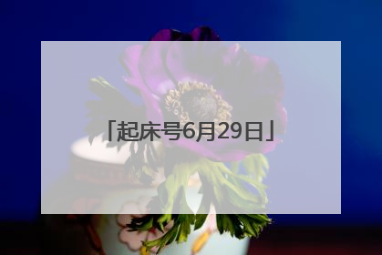 起床号6月29日
