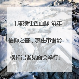 赓续红色血脉 筑牢信仰之基，枣庄市银龄榜样记者见面会举行