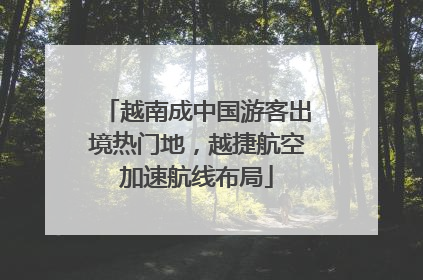 越南成中国游客出境热门地，越捷航空加速航线布局