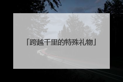 跨越千里的特殊礼物