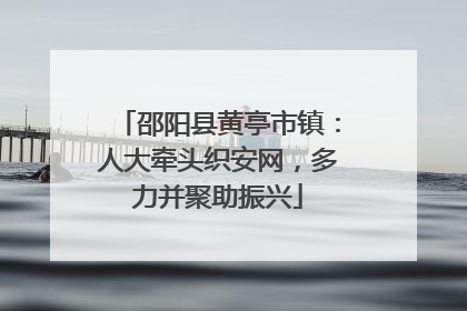 邵阳县黄亭市镇：人大牵头织安网，多力并聚助振兴