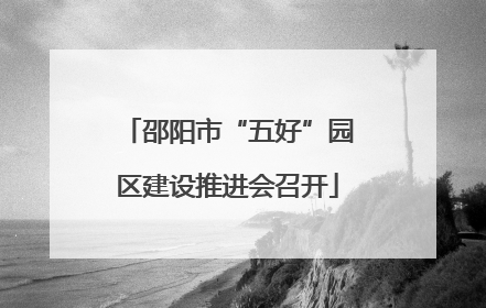 邵阳市“五好”园区建设推进会召开