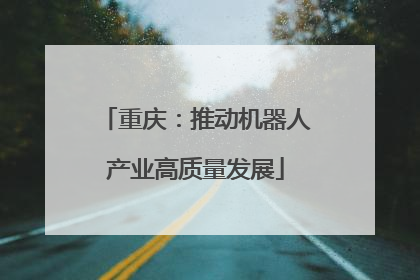 重庆：推动机器人产业高质量发展