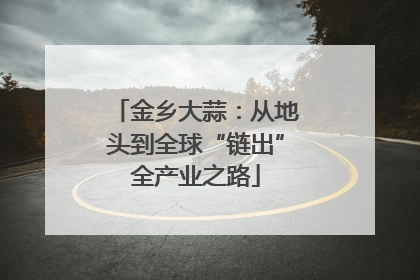 金乡大蒜：从地头到全球“链出”全产业之路