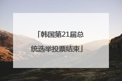 韩国第21届总统选举投票结束