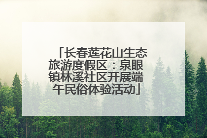 长春莲花山生态旅游度假区：泉眼镇林溪社区开展端午民俗体验活动