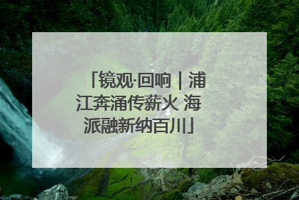 镜观·回响｜浦江奔涌传薪火 海派融新纳百川