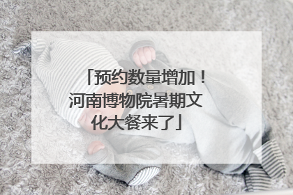 预约数量增加！河南博物院暑期文化大餐来了