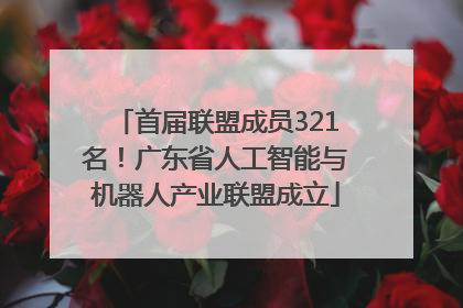 首届联盟成员321名！广东省人工智能与机器人产业联盟成立