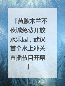 黄陂木兰不夜城免费开放水乐园，武汉首个水上冲关直播节目开幕