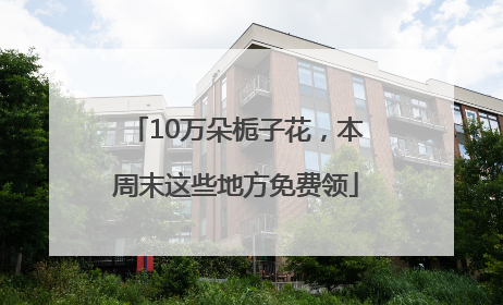 10万朵栀子花，本周末这些地方免费领