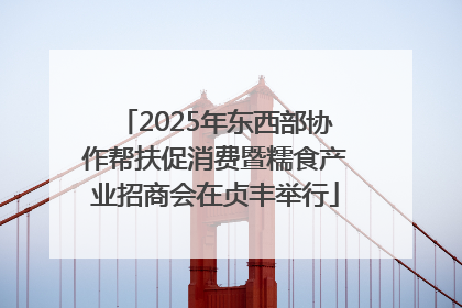 2025年东西部协作帮扶促消费暨糯食产业招商会在贞丰举行