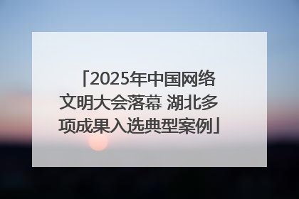 2025年中国网络文明大会落幕 湖北多项成果入选典型案例