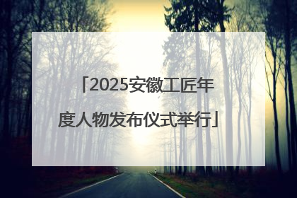 2025安徽工匠年度人物发布仪式举行