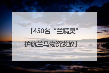 450名“兰精灵”护航兰马物资发放