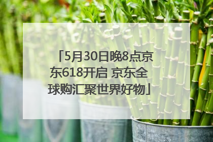 5月30日晚8点京东618开启 京东全球购汇聚世界好物