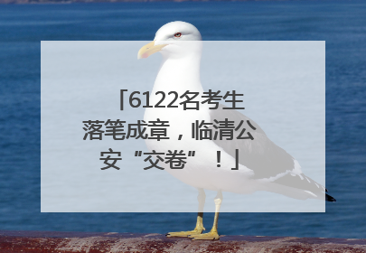 6122名考生落笔成章，临清公安“交卷”！