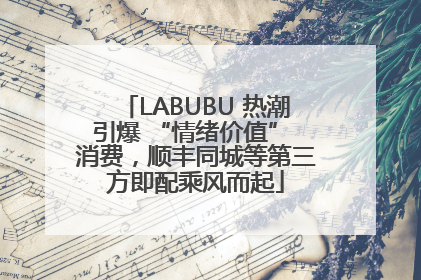 LABUBU 热潮引爆 “情绪价值” 消费，顺丰同城等第三方即配乘风而起